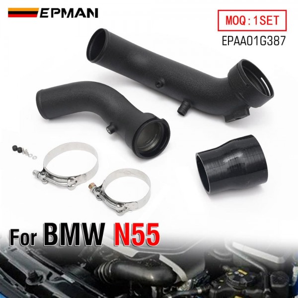 EPMAN Charge Pipe Upgrade Kit - 6061 Aluminum, 3" Mandrel-Bent, CNC Billet Flanges for BMW N55 F-Chassis EPAA01G387
