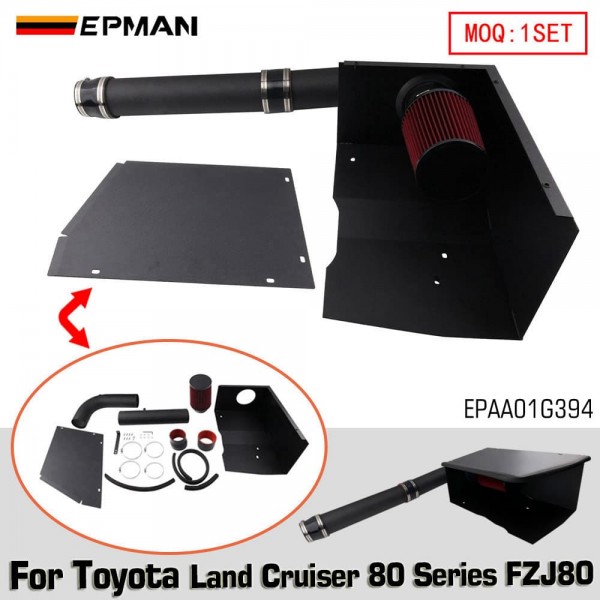 EPMAN Cold Air Intake System For Toyota Land Cruiser 80 Series 1992-1998 | 1FZ-FE 4.5 24V Aluminum Pipe EPAA01G394