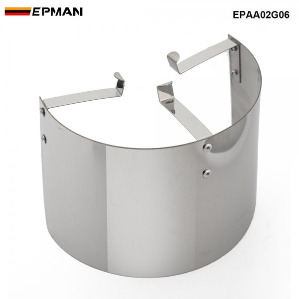 EPMAN 10PCS/LOT Air Intake Filter Heat Shield Cover 2.5"-5" Neck General Stainless Steel EPAA02G06-10T