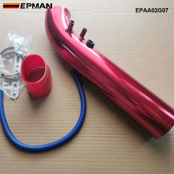 EPMAN 20SETS/CARTON Universal 3" 76mm Aluminum car Air Intake Pipe Kit 3 Inch Racing Car Cold Air Intake Aluminum Pipe Air filter Induction Pipe EPAA02G07-20T