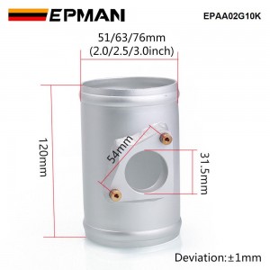 EPMAN 2"/2.5"/3" MAF Aluminum Air Flow Sensor Adapter For Toyota For Mazda For Subaru Air Intaker MAF Adapter Flange Base EPAA02G10K