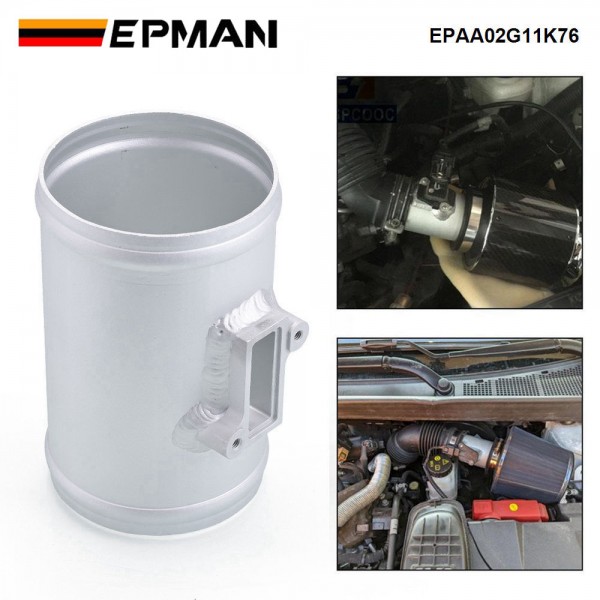 EPMAN 3" 76mm Mass Air Flow Sensor Adapter Air Intake Meter Mount For Nissan For Honda For Ford Air Intake MAF Sensor Adapter EPAA02G11K76