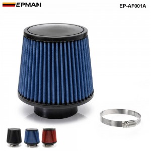 EPMAN Air Intake Filter 3" 76mm Height High Flow Cone Cold Air Intake Performance For Cherokee 84-05 EP-AF001A