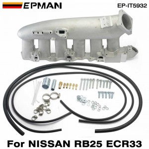 EPMAN Air Intake Manifold Cast Aluminum For Nissan RB25 ECR33 (Sandblasting Manifold ) EP-IT5932