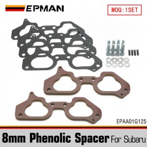 EPMAN 8mm Phenolic Spacer Kit For Subaru WRX STI FXT LGT 04-12 Intake Manifold Air Intake Accessories EPAA01G125