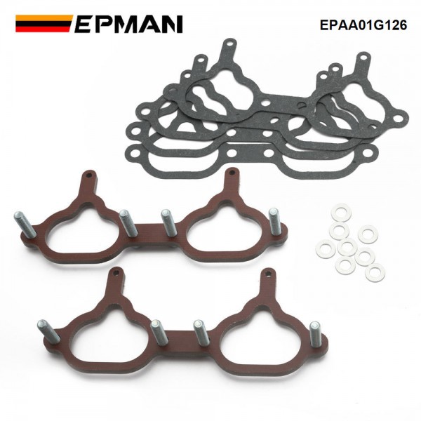 EPMAN Phenolic Manifold Spacers 6mm PAIR For Subaru WRX STI 94-98 V1-4/Liberty RS 89-98 Phase1 Engines EPAA01G126