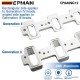 EPMAN Rectangle Intake Manifold Adapter Plates For LS1 Cathedral Port Cylinder Head to LS3 LSA ZL1 CTS-V Silver EPAA09G12 EPMAN Rectangle Intake Manifold Adapter Plates For LS1 Cathedral Port Cylinder Head to LS3 LSA ZL1 CTS-V Silver EPAA09G12