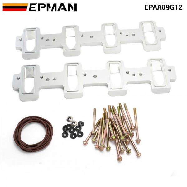 EPMAN Rectangle Intake Manifold Adapter Plates For LS1 Cathedral Port Cylinder Head to LS3 LSA ZL1 CTS-V Silver EPAA09G12 EPMAN Rectangle Intake Manifold Adapter Plates For LS1 Cathedral Port Cylinder Head to LS3 LSA ZL1 CTS-V Silver EPAA09G12