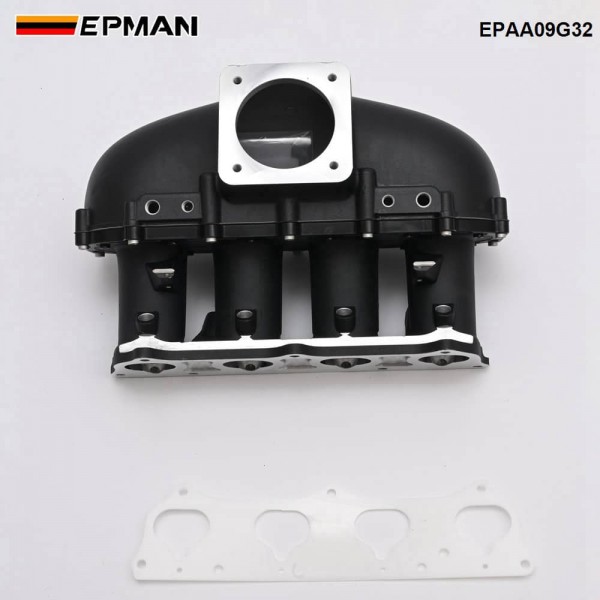 EPMAN Centerfeed Intake Manifold - Cast Aluminum + CNC, 90mm Opening, Silver or Black, FOR K20/K24 & K-Swap EPAA09G32