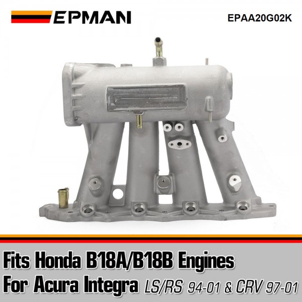 EPMAN Air Intake Manifold Cast Aluminum For Acura Integra 94-01 LS/RS B18A/B18B EPAA20G02K EPMAN Air Intake Manifold Cast Aluminum For Acura Integra 94-01 LS/RS B18A/B18B EPAA20G02K