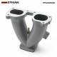 EPMAN Cast Aluminum Y-Pipe Manifold Intake Oval for Nissan TB48 For Toyota 1FZ 4500 Turbo Upgrade EPAA20G04K