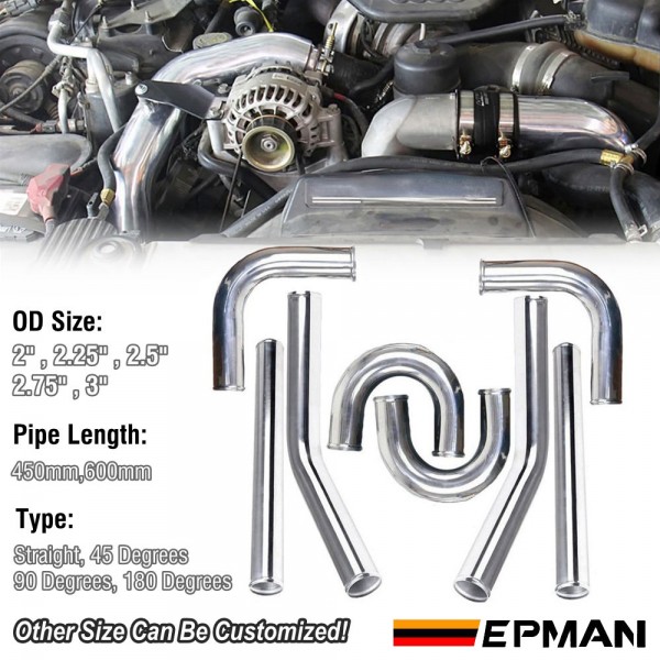 EPMAN 2PCS/LOT Aluminum Turbo Intercooler Pipe Straight 45 90 180 Degree Radiator Hose 2" 2.25" 2.5" 2.75" 3" Connector Tubing Intake Piping L: 600mm/ 450mm EPMAN 2PCS/LOT Aluminum Turbo Intercooler Pipe Straight 45 90 180 Degree Radiator Hose 2" 2.25" 2.5" 2.75" 3" Connector Tubing Intake Piping L: 600mm/ 450mm