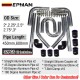 EPMAN Universal OD:2"/2.25" /2.5" / 2.75"/3" Turbo Intercooler Aluminum Pipe Silicone Hose Kit Black Length: 600mm/450mm EPMAN Universal OD:2"/2.25" /2.5" / 2.75"/3" Turbo Intercooler Aluminum Pipe Silicone Hose Kit Black Length: 600mm/450mm