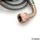 EPMAN -Braided Stainless Steel 36" T25/T28 Turbo Oil Inlet Feed Line+Fitting For Mazda EP-WXB04