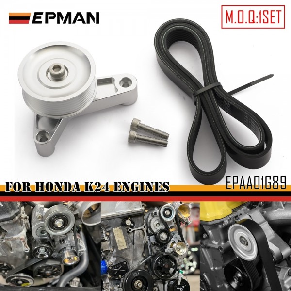EPMAN K Series Swap Adjustable EP3 Idler Pulley Kit For Honda Civic Integra K24 Performance EPAA01G89