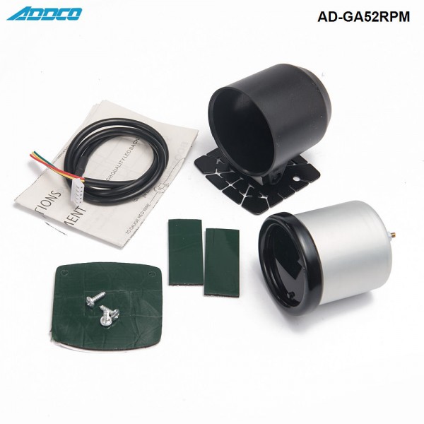 Car Auto 12V 52mm/2" 7 Colors Universal Car Auto Tachometer Gauge Meter LED With Sensor and Holder AD-GA52RPM