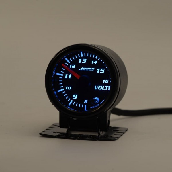  Car Auto 12V 52mm/2" 7 Colors Universal Voltmeter Volt Gauge LED With Holder AD-GA52VOLT