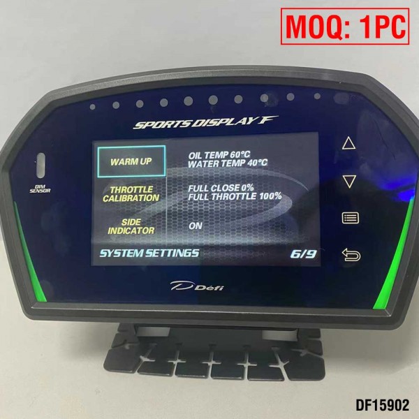 Defi Gauge Water /Oil Temp Boost Speed Tachometer DSDF LCD Screen OBD2 Multi-Function Smart Meter Defi Sports Display English DF15902