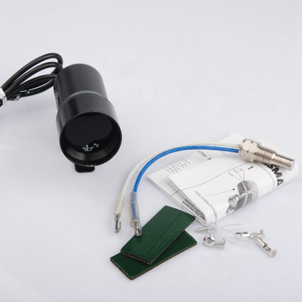 EPMAN 37mm Micro Digital Oil Temperature Gauge Auto Car meter  Black EP37BKOLT