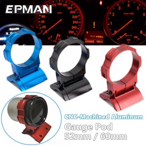 EPMAN 52mm/60mm Universal Gauge Pod Holder Dash Mount 2" /2.36" Aluminum Auto Car Meter Pod Gauge Bracket