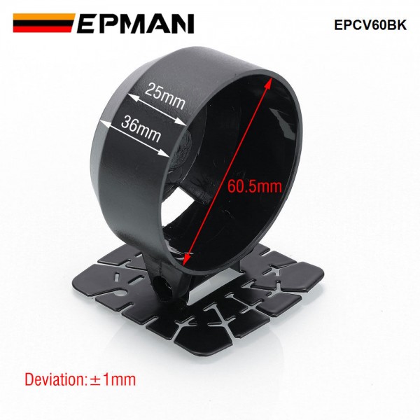 EPMAN 1 Gauge 60mm Holder Cover (Black) EPCV60BK