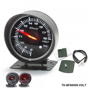  BF 60mm LED Volt Gauge High Quality Auto Car Motor Gauge with Red & White Light TK-BF60005-VOLT