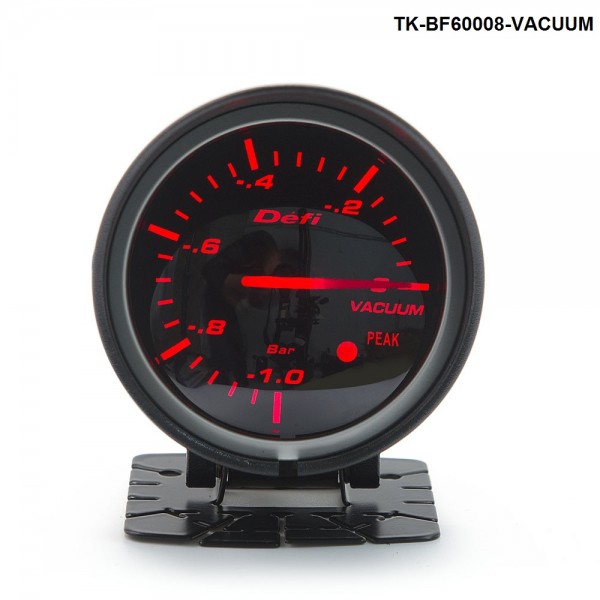 BF 60mm LED Vacuum Gauge High Quality Auto Car Motor Gauge with Red & White Light TK-BF60008-VACUUM