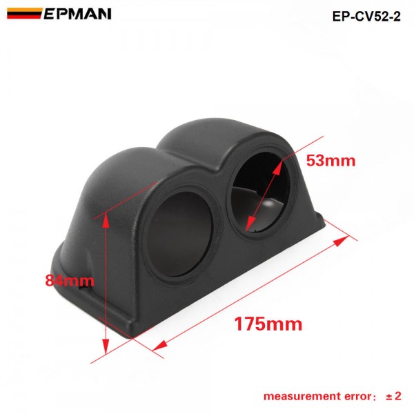 EPMAN 1 2 3 Holes Auto Meter Pod Single Twin Triple Car Gauge Panel 52mm Holder Cover