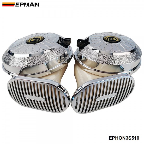 EPMAN 15SETS/CARTON 3 Sounds Universal Digital Car Horn Replace Motorcycle Auto RV Truck Siren 110dB 12V Cubic Slim EPHON3S510-15T