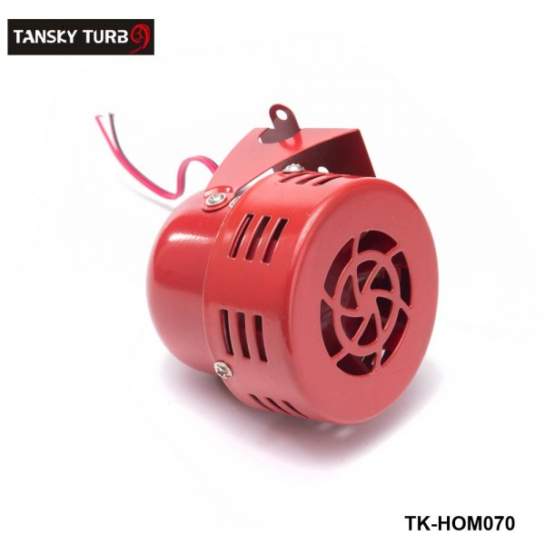 Tansky - New 12V Motor Driven Red Air Raid Siren Horn Alarm Horn Car Truck TK-HOM070