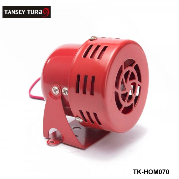 Tansky - New 12V Motor Driven Red Air Raid Siren Horn Alarm Horn Car Truck TK-HOM070