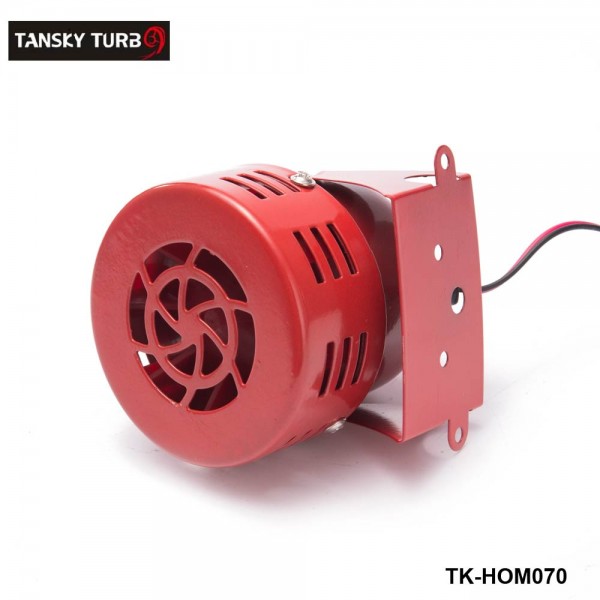 Tansky - New 12V Motor Driven Red Air Raid Siren Horn Alarm Horn Car Truck TK-HOM070