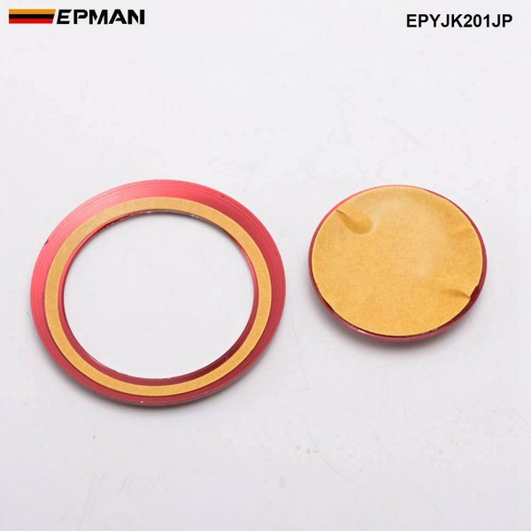 EPMAN Car Interior Engine Ignition Start Stop Push Button Switch Button Ring Cover Trim Sticker Car Interior For Jeep Liberty Compass EPYJK201JP 