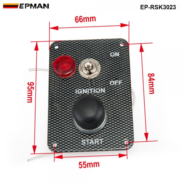 Racing Switch Ki Car Electronics/Switch Panels-Flip-up Start/Ignition/Accessory EP-RSK3023