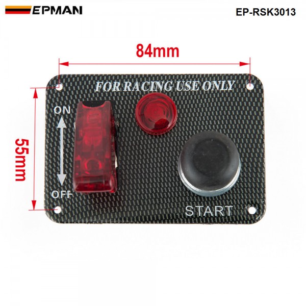 Racing Switch Kit Car Electronicl Switch Panels-Flip-up Start Push Button LED Toggle Switch TK-RSK3013