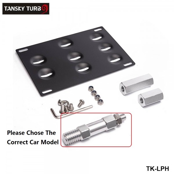 TANSKY - Front Bumper Tow Hook License Plate Mount Bracket Holder For BMW For Toyota For Honda For VW For Nissan TK-LPH TANSKY - Front Bumper Tow Hook License Plate Mount Bracket Holder For BMW For Toyota For Honda For VW For Nissan TK-LPH