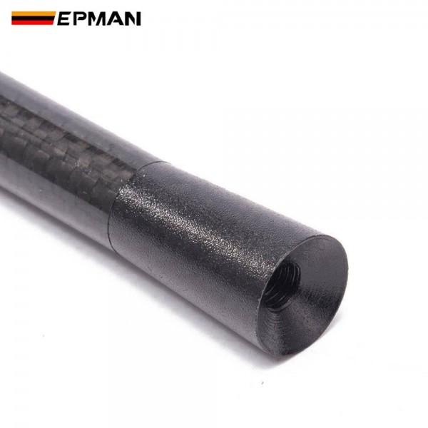 EPMAN Mini Black Carbon Fiber Radio Short Antenna Universal Car Decorative Scerw 3.5/8/12cm Length 