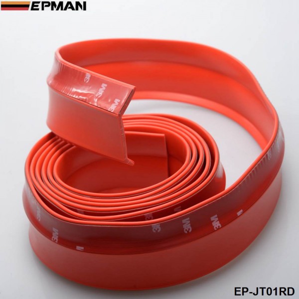 EPMAN 2.5M Car Front Bumper Lip Splitter Body Kit Spoiler Skirt Valance Chin For Lexus (Black/Red/Blue) EP-JT01