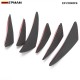 EPMAN 6pcs/lot Car Carbon Fiber Front Bumper Splitter Fins Body Spoiler Canards Valance Chin EP-FD003F6