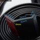 EPMAN Soft Carbon fiber Rubber Car bumper Strip 60mm Width 2.5m length Exterior Front Bumper Lip Kit (Black) EP-JT02