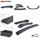 EPMAN - 10SETS/CARTON 3PCS Auto Front Bumper Chin Lip Spoiler Body Kit For Honda Civic Sedan 16-18 EP-QCHD1618-10T