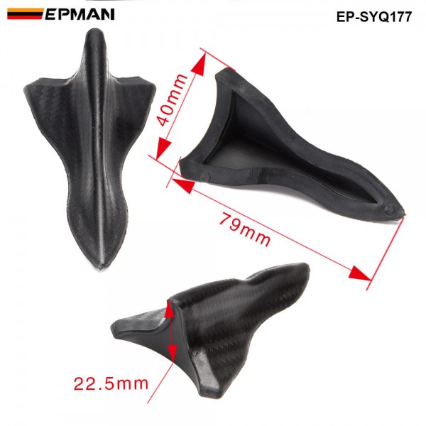 EPMAN -10PCS/Pack Bumper Canard Fin Diffuser windshield Roof Spoiler Vortex Generator for BMW EP-SYQ177
