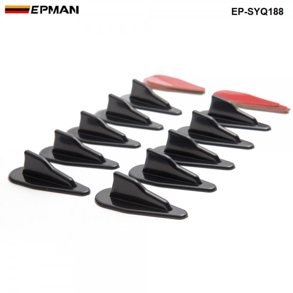 EPMAN -10PCS/Pack Bumper Diffuser windshield Roof Spoiler Vortex Generator EP-SYQ188 EPMAN -10PCS/Pack Bumper Diffuser windshield Roof Spoiler Vortex Generator EP-SYQ188
