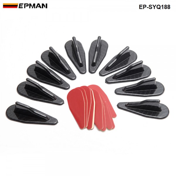 EPMAN -10PCS/Pack Bumper Diffuser windshield Roof Spoiler Vortex Generator EP-SYQ188 EPMAN -10PCS/Pack Bumper Diffuser windshield Roof Spoiler Vortex Generator EP-SYQ188