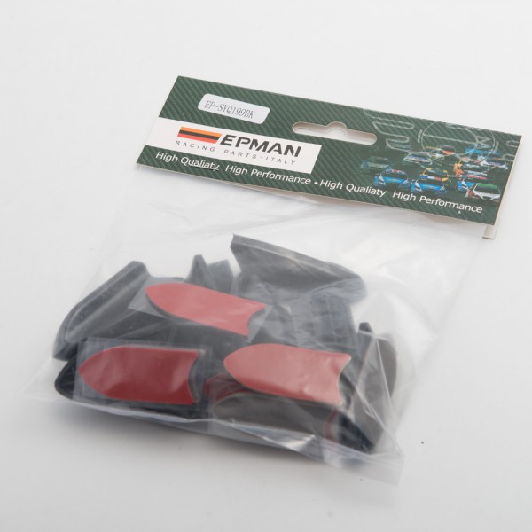EPMAN -10PCS/Pack Car ABS Black Roof Shark Fin Spoiler Wing Vortex Generator Universal EP-SYQ199