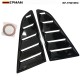 EPMAN -2PCS/SET Pair Black Color Side Window 1/4 Scoop Louver Cover For Ford Mustang 2015-2018 EP-TFB15FDBK