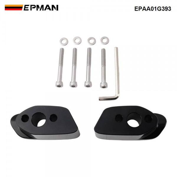 EPMAN Wing Riser Kit For 2017-2020 Subaru BRZ | Billet 6061 Aluminum Rear Spoiler Risers | Aggressive OEM Wing Lift EPAA01G393