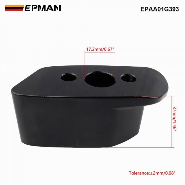EPMAN Wing Riser Kit For 2017-2020 Subaru BRZ | Billet 6061 Aluminum Rear Spoiler Risers | Aggressive OEM Wing Lift EPAA01G393