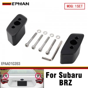 EPMAN Wing Riser Kit For 2017-2020 Subaru BRZ | Billet 6061 Aluminum Rear Spoiler Risers | Aggressive OEM Wing Lift EPAA01G393