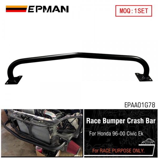 EPMAN Front Crash Bash Bumper Replacement Beam Bar Hatch For Honda Civic EK 96-00 EPAA01G78 EPMAN Front Crash Bash Bumper Replacement Beam Bar Hatch For Honda Civic EK 96-00 EPAA01G78